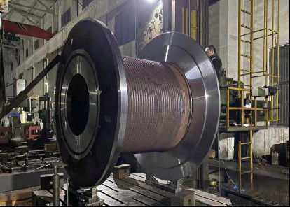 Lbs 0.1-0.5 Inch Grooved Winch Drum For Tower Crane