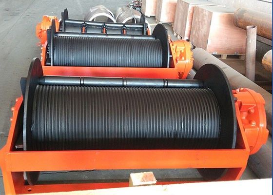 Costomized Lebus Grooves Hydraulic Winch For 10 Ton Ship Fishing In Marine Lifting