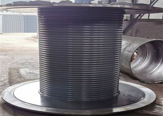 Non Standard Customization Tower Crane Lifting Rope Winch Drum With Lebus Grooves