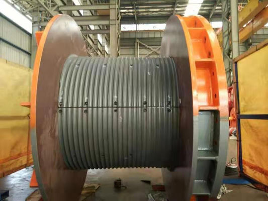 Crane Grooved Drum Sleeves Double Fold Rope For Marine Wind Power Equipment