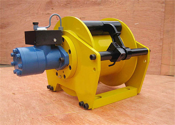 CCS Approval Smooth Drum 10 KN Hydraulic Crane Winch For Mining