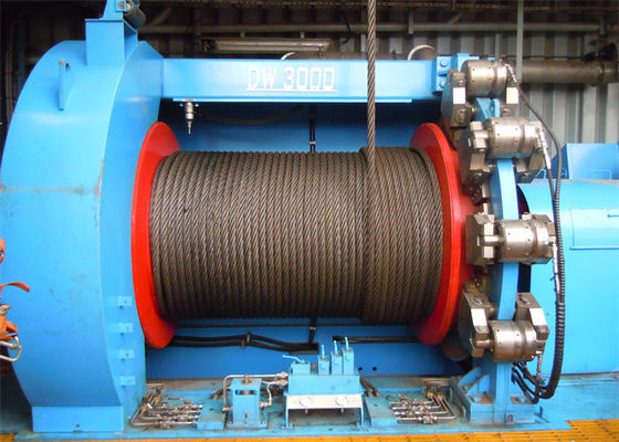 50kn Electric Rope Winch Lebus Grooved Drum For Rig Drawworks