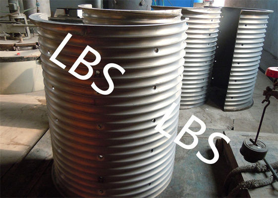 CCS Certification  Electric Marine Winch Drum With Lebus Sleeves 480mm Diameter