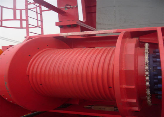 Customized Lebus Drum Grooved Sleeves Red For Wire Rope Winch