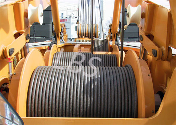 Large Size 35Ton Wire Rope Winch With Spooling Device Oil Mill Use
