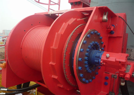 30T High Power And Slow Speed Hydraulic Crane Winch For Offshore