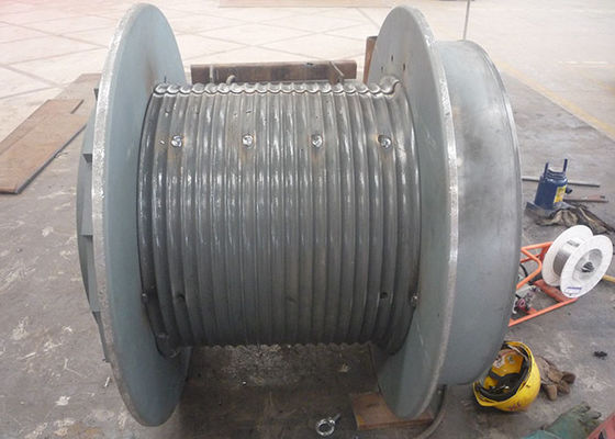 Q355D Steel 300m Cable Winding Drum, Main Components Of Tower Crane