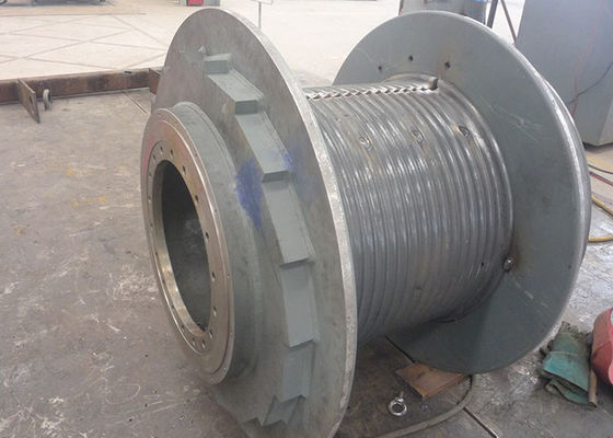Q355D Steel 300m Cable Winding Drum, Main Components Of Tower Crane