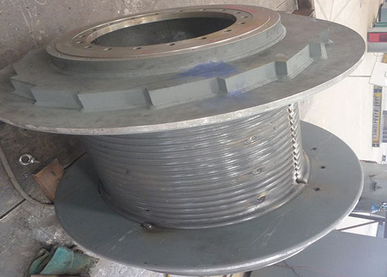 Q355D Steel 300m Cable Winding Drum, Main Components Of Tower Crane