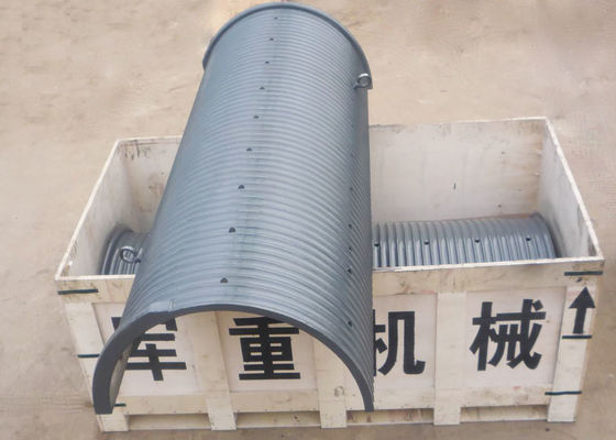 800mm Diameter Lebus Grooved Drum Sleeves  High Polymer Gray