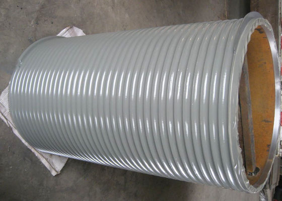 800mm Diameter Lebus Grooved Drum Sleeves  High Polymer Gray