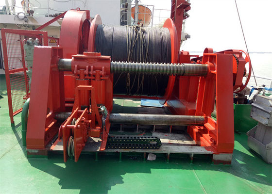 30Ton Slow Speed Winch With Spooling Device Hydraulic Power