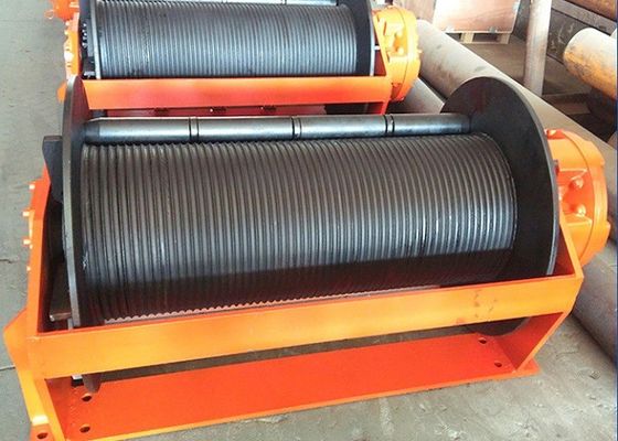 Costomized Lebus Grooves Hydraulic Winch For 10 Ton Ship Fishing In Marine Lifting