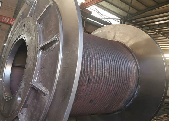 1200mm Diameter Cylinder Lbs Grooved Cable Drum Cable Steel Q335b Material