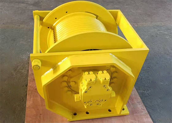 8-48mm Rope Diameter Hydraulic Crane Winch 500mm-3000mm Drum Diameter