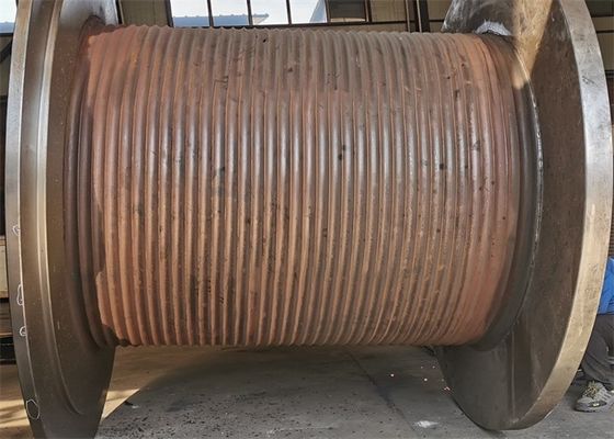 Super Large 5000mm Diameter Lebus Grooved  Winch Drum For Oilfield Winch